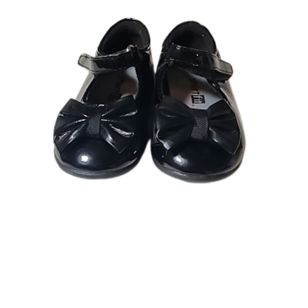 Black Patent Leather Dress Shoes with Strap